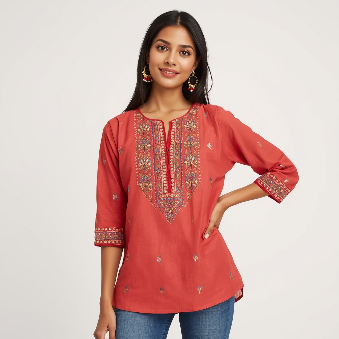 Contrast trim top
