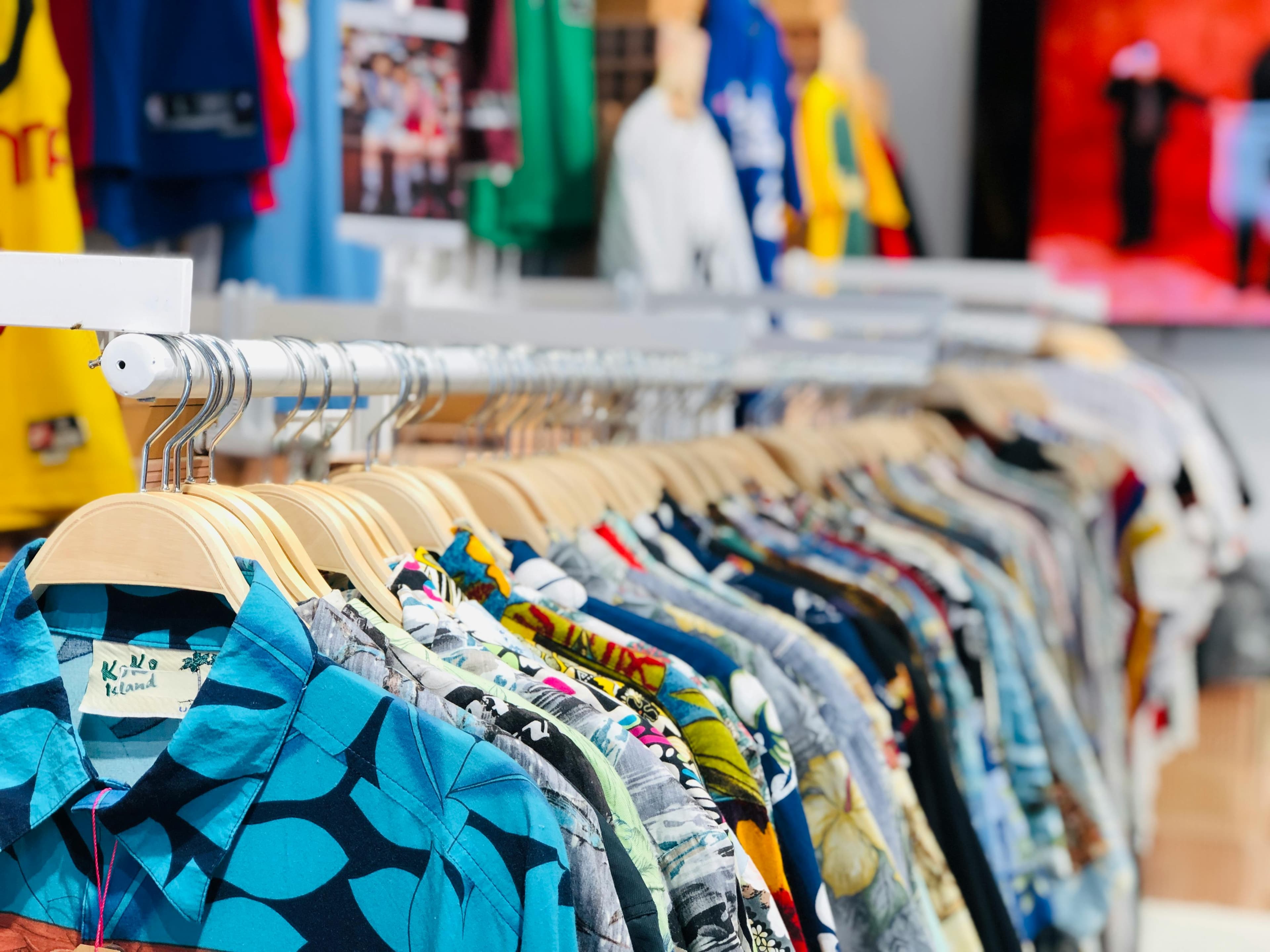 Cotton World - Clothing collection on hangers